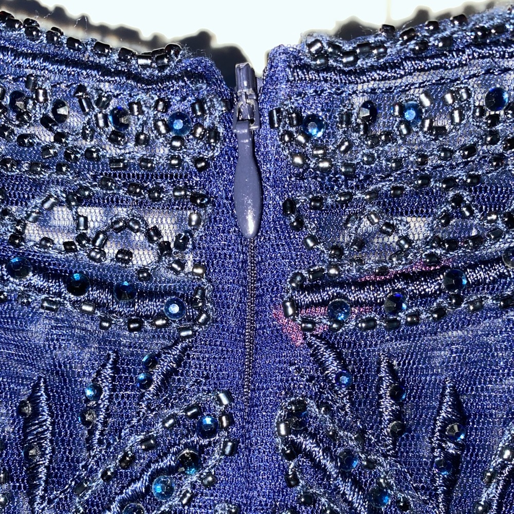 Formal Navy Blue Dress - Picture 4 of 10
